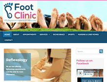 Tablet Screenshot of footclinicni.com